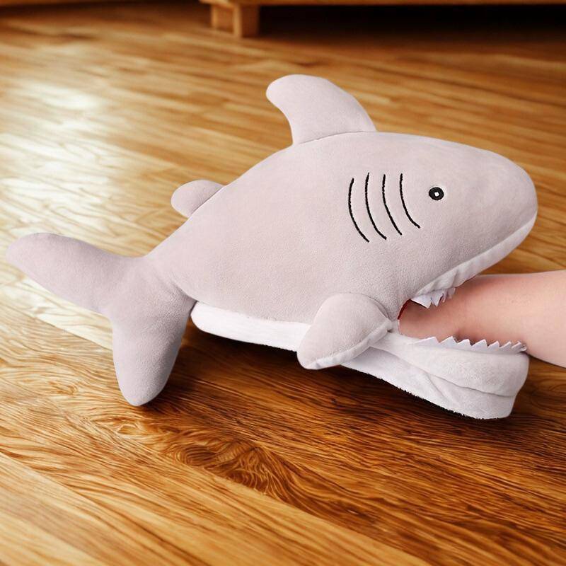 Hai-Hausschuhe - Lustige Hausschuhe Für Den Winter Für Zu Hause Oder Unterwegs von Pantoufl