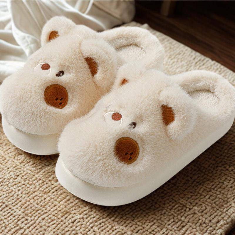 Teddybär-Hausschuhe - Lustige Winterhausschuhe Hausschuhe Für Zu Hause Oder Unterwegs von Pantoufl