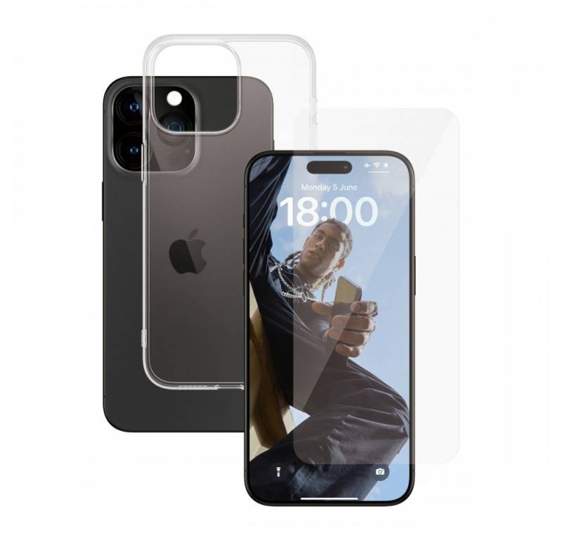 PanzerGlass Handytasche (2-in-1 Schutzset für iPhone 15 Pro Max) von PanzerGlass