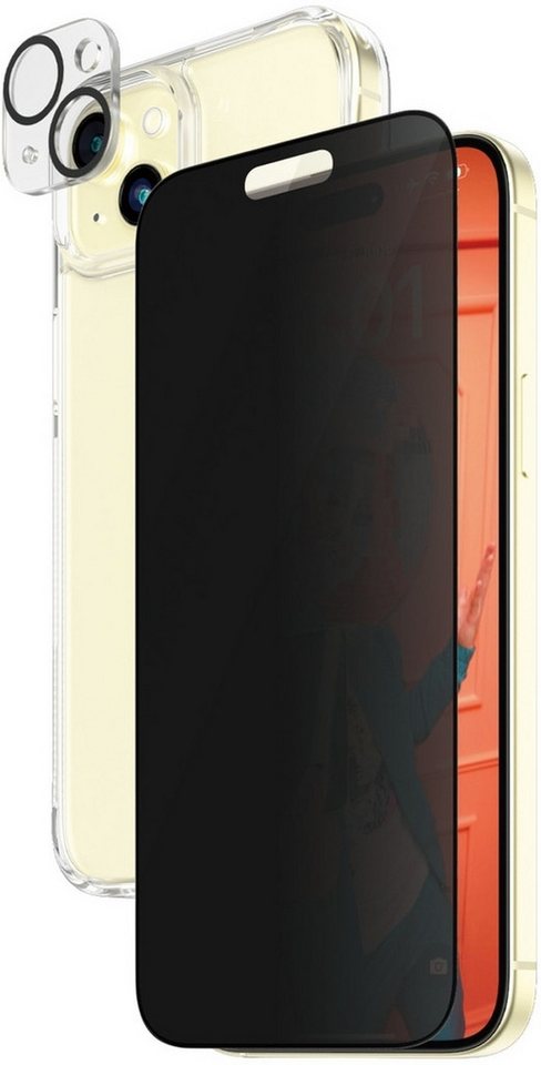 PanzerGlass Handytasche PanzerGlass 3-in-1-Privacy-Pack iPhone 15 Plus von PanzerGlass