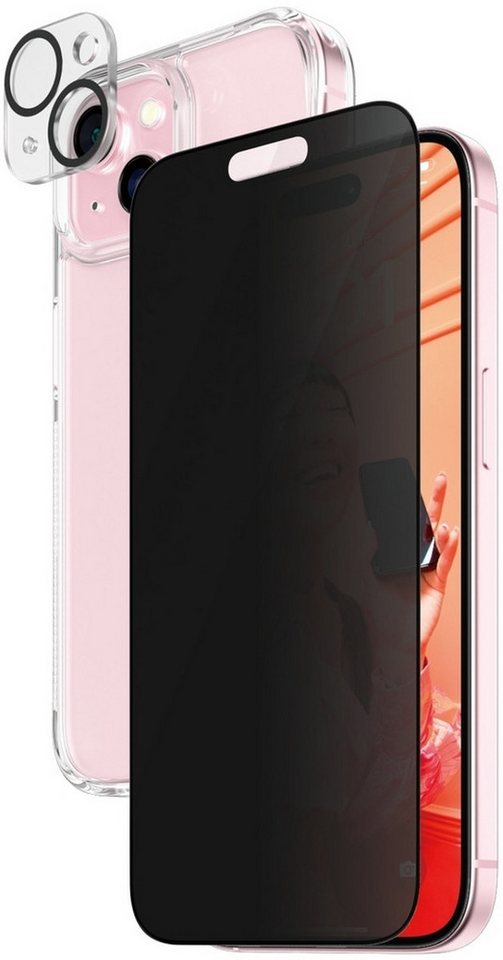 PanzerGlass Handytasche PanzerGlass 3-in-1-Privacy-Pack iPhone 15 von PanzerGlass