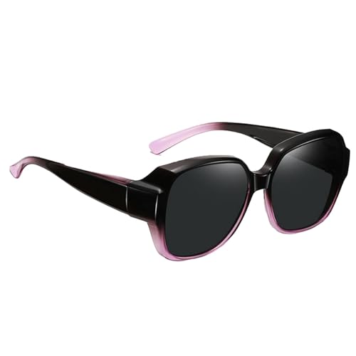 Paodduk Polarisierte Überbrillen-Sonnenbrillen,Polarisierte Wrap-Around-Sonnenbrillen | Polarisierte Brillen für Männer und Frauen,Quadratische Sonnenschutzrollos mit UV-Schutz zum Autofahren von Paodduk