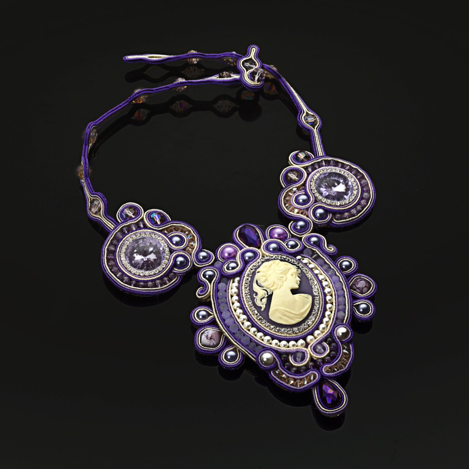 Soutache-Halskette „Isabel" Soutache-Halskette „Isabel" von PaolaGriffoShop