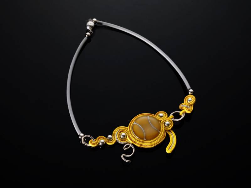 Soutache-Halskette „Tennis" von PaolaGriffoShop