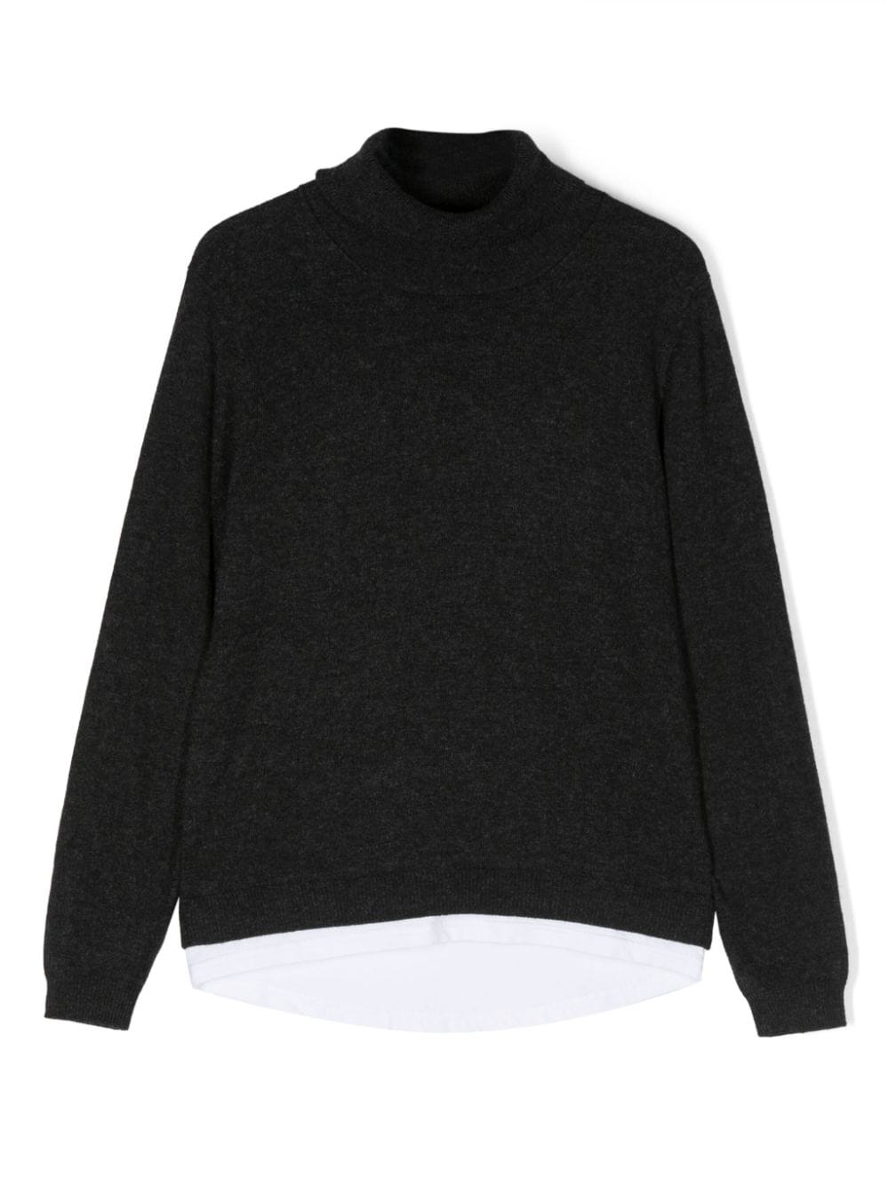 Paolo Pecora Kids Pullover im Layering-Look - Grau von Paolo Pecora Kids