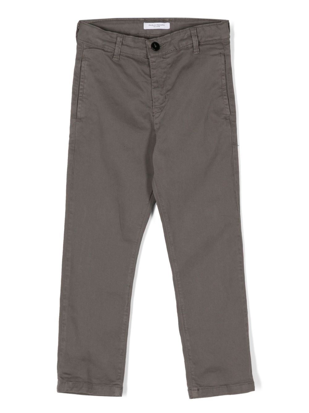 Paolo Pecora Kids Halbhohe Straight-Leg-Hose - Grau von Paolo Pecora Kids