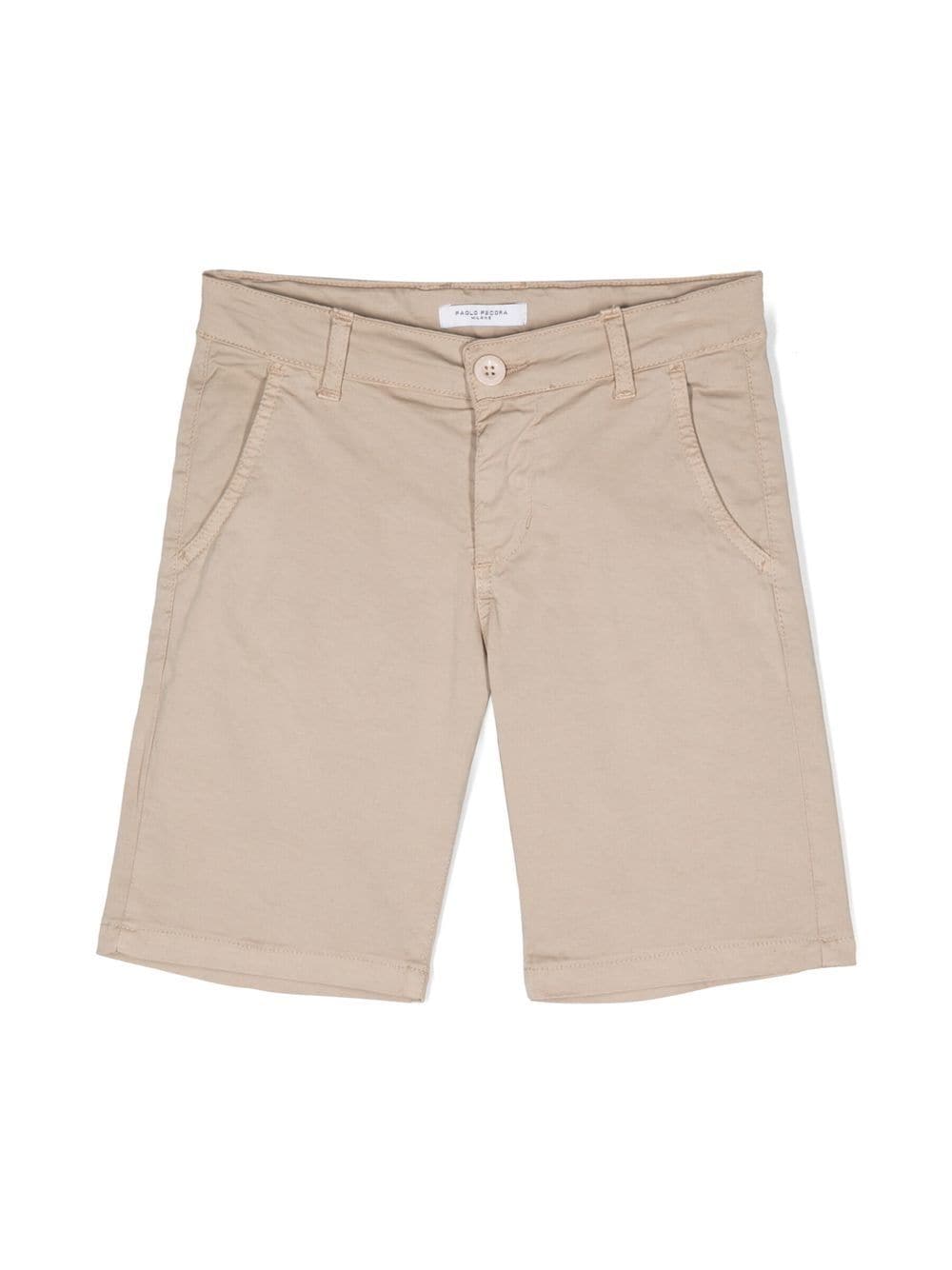 Paolo Pecora Kids Shorts mit geradem Bein - Nude von Paolo Pecora Kids