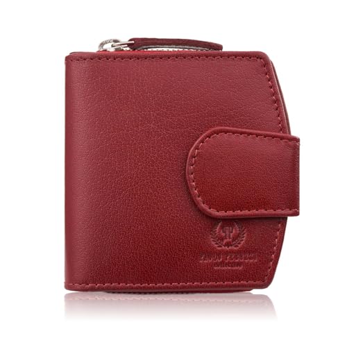 Damen Leder Geldbörse rot Geldbörse RFID Paolo Peruzii AL-24-RD, rot red, small von PP PAOLO PERUZZI collection