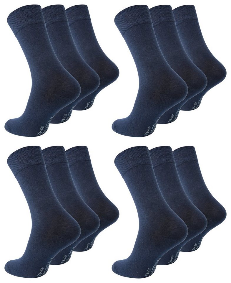 Paolo Renzo Businesssocken (12-Paar) Atmungsaktive Herren Business Socken aus hochwertiger Baumwolle von Paolo Renzo