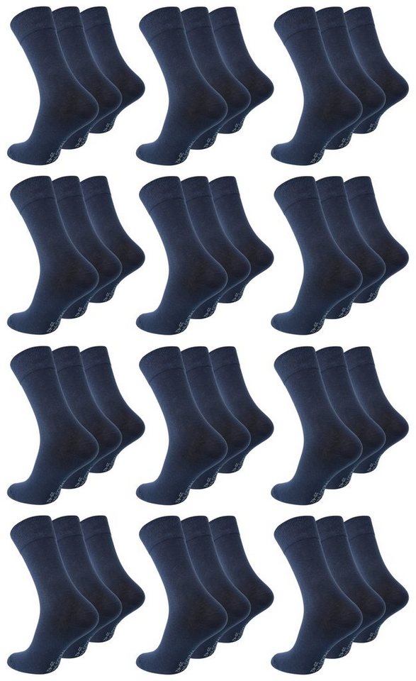 Paolo Renzo Businesssocken (36-Paar) Atmungsaktive Herren Business Socken aus hochwertiger Baumwolle von Paolo Renzo