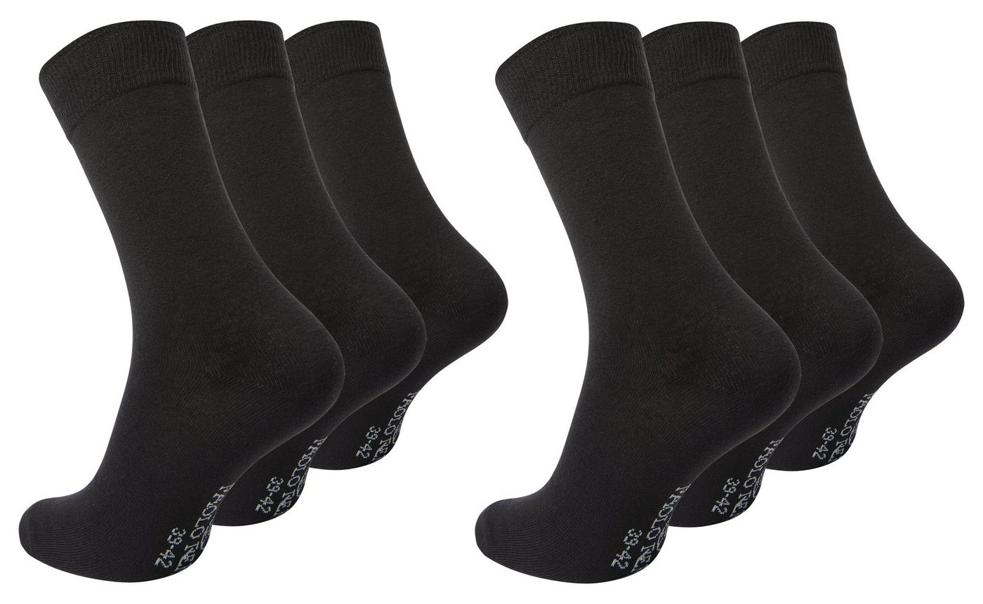 Paolo Renzo Businesssocken (6-Paar) Atmungsaktive Herren Business Socken aus hochwertiger Baumwolle von Paolo Renzo