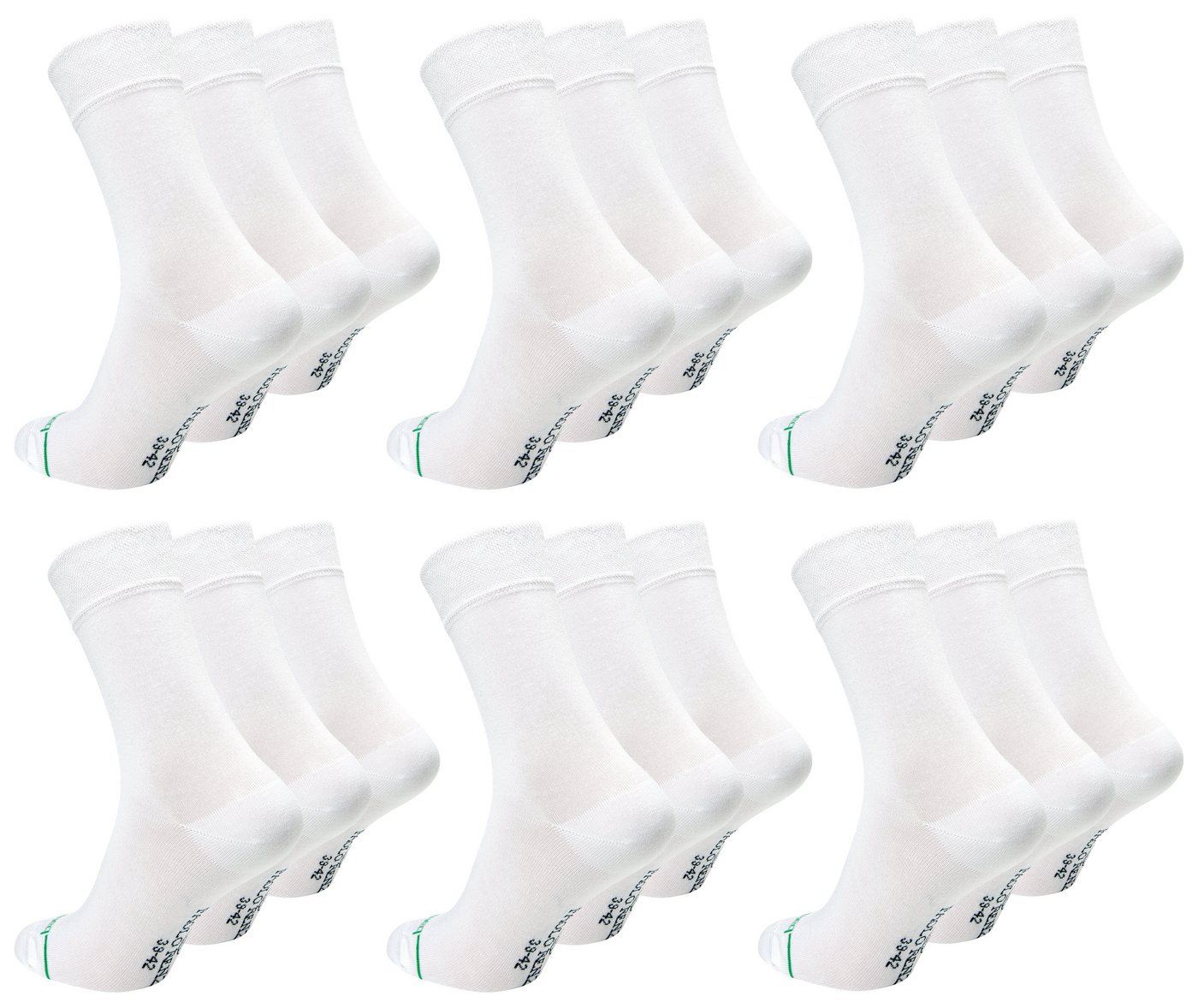 Paolo Renzo Gesundheitssocken aus hochwertiger Bambus Viskose (18-Paar) Atmungsaktive Herren Business Socken / Casual Socken - Geruchshemmend von Paolo Renzo