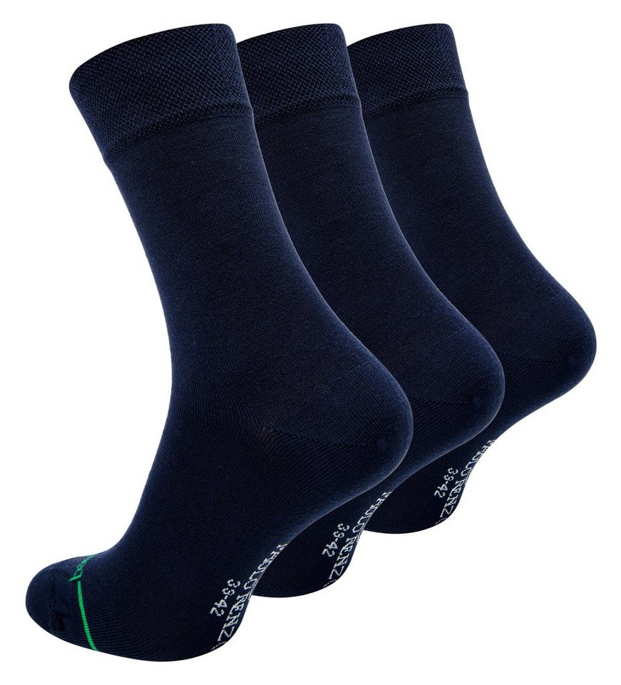 Paolo Renzo Gesundheitssocken aus hochwertiger Bambus Viskose (3-Paar) Atmungsaktive Herren Business Socken / Casual Socken - Geruchshemmend von Paolo Renzo