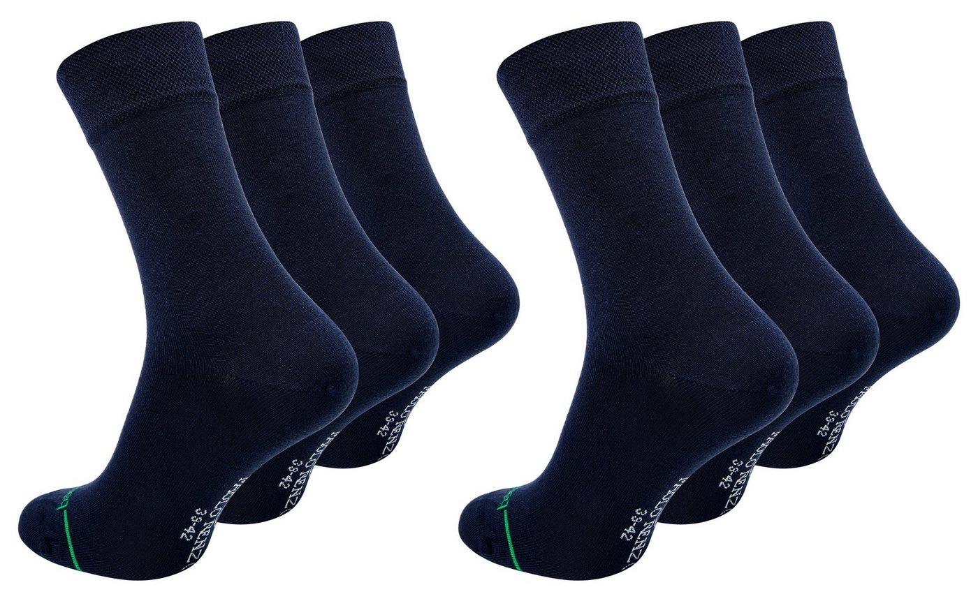 Paolo Renzo Gesundheitssocken aus hochwertiger Bambus Viskose (6-Paar) Atmungsaktive Herren Business Socken / Casual Socken - Geruchshemmend von Paolo Renzo