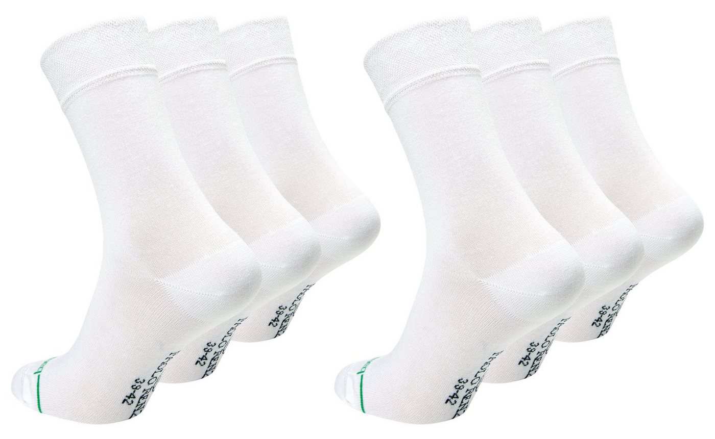 Paolo Renzo Gesundheitssocken aus hochwertiger Bambus Viskose (6-Paar) Atmungsaktive Herren Business Socken / Casual Socken - Geruchshemmend von Paolo Renzo