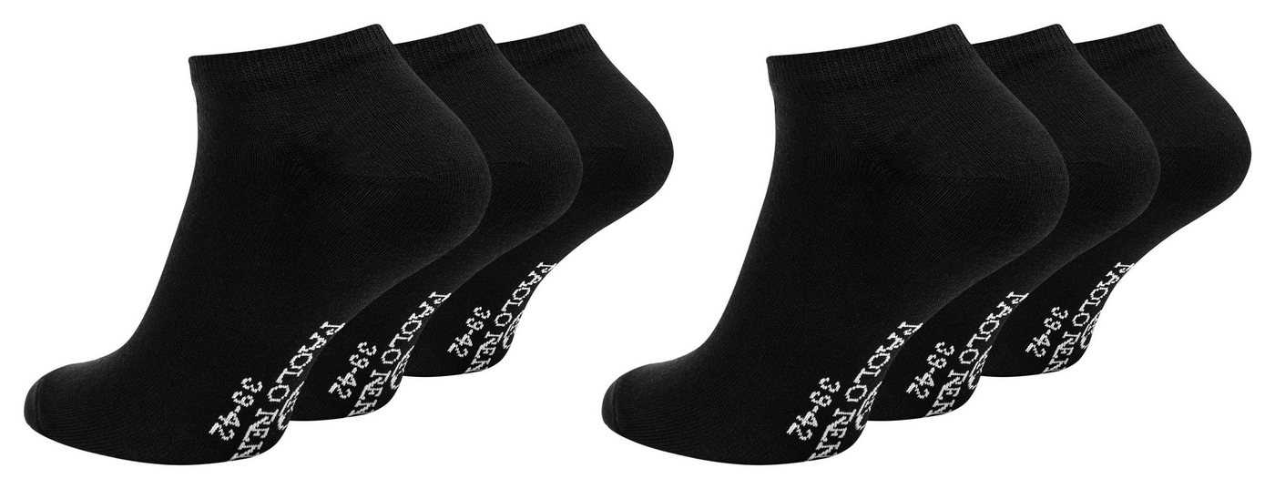 Paolo Renzo Sneakersocken für Herren und Damen (6-Paar) Atmungsaktive Unisex Sneaker Socken aus hochwertiger Baumwolle von Paolo Renzo