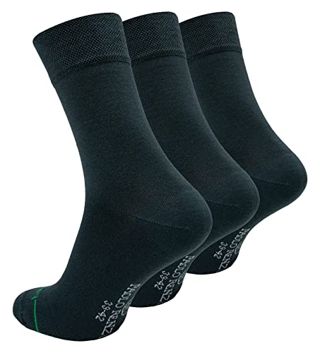 Paolo Renzo Unisex Bambus Business Socken 3 Paar Bambussocken für Damen und Herren Geruchshemmend Größe 35/38 Dunkelgrau Paolo Renzo Unisex Bambus Business Socken 3 Paar Bambussocken für Damen und Herren Geruchshemmend Größe 35/38 Dunkelgrau von Paolo Renzo