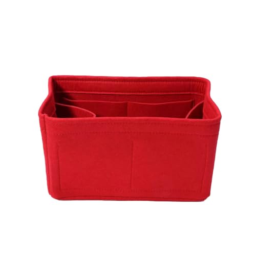 Filz-Make-up-Tasche, tragbar, großes Fassungsvermögen, Kosmetik-Aufbewahrung, Organizer, Handtasche, Innenzubehör, Zuhause, Outdoor, Reisen, 22 x 12 x 13 cm, 26 x 13 x 14 cm, 26x13x14cm, Siehe von Paowsietiviity