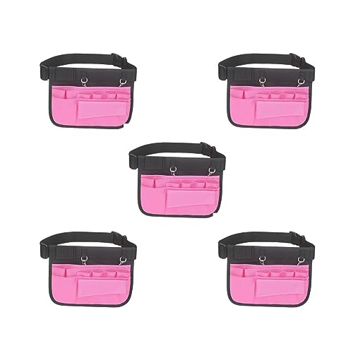 Gürteltasche für Krankenschwestern, verstellbar, Oxford-Stoff, Violett, 5er-Set (Rosa), 26.5x21cm von Paowsietiviity