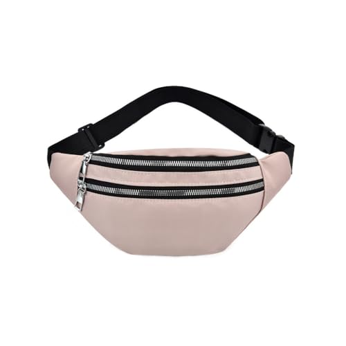 Hüfttasche, Outdoor-Tragetasche, Mehrzwecktasche, universal, für Damen und Herren, einfarbig, modisches Accessoire, Geldbörse, Rosa, rose, Siehe Produktbeschreibung, Siehe Beschreibung von Paowsietiviity