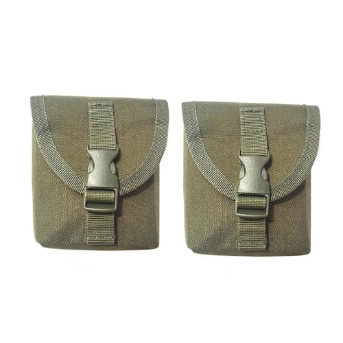 Nylon-Hüfttasche, für Damen, Herren, Teenager, Rucksackreisen, Gürteltasche, Outdoor-Tasche, Survival-Camper-Zubehör, Grün, 2 Stück, grün, Siehe Produktbeschreibung, Siehe Beschreibung von Paowsietiviity