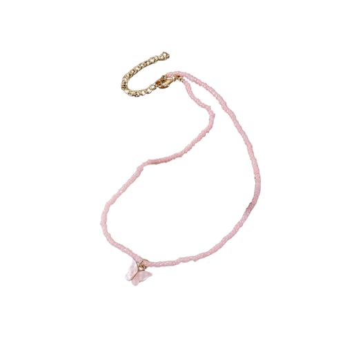 Paowsietiviity Damen-Halskette mit Perlen, verstellbar, hängend, Halsband, Insekten-Halsanhänger, Urlaub, Strand, stilvoller Schmuck, lässige Dekoration, Stil 1, Style 1, Polyester, Siehe Beschreibung von Paowsietiviity