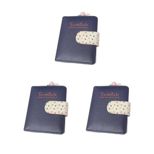 Paowsietiviity Damen Mädchen Dots Geldbörse Clutch Münzkartenhalter Geldbörse Handtasche Rosa, 3 Set (blau), as described, Als Beschreibung von Paowsietiviity