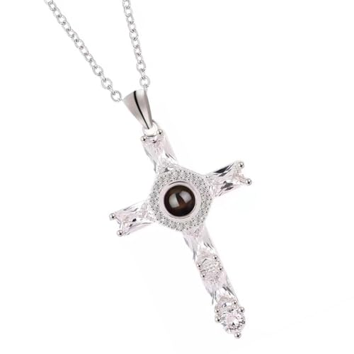 Paowsietiviity Halskette mit Anhänger, religiöser Charm, Choker, für Damen und Mädchen, leicht, glänzend, Schmuck, Geschenk, Party, Urlaub, Freundschaft, Roségold, Siehe Produktbeschreibung, von Paowsietiviity