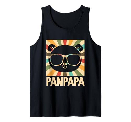 Herren Panpapa Panda Vater Schwangerschaft Verkünden Papa 2026 Tank Top von Papa 2026 Geschenk für werdenden Vater Pullerparty