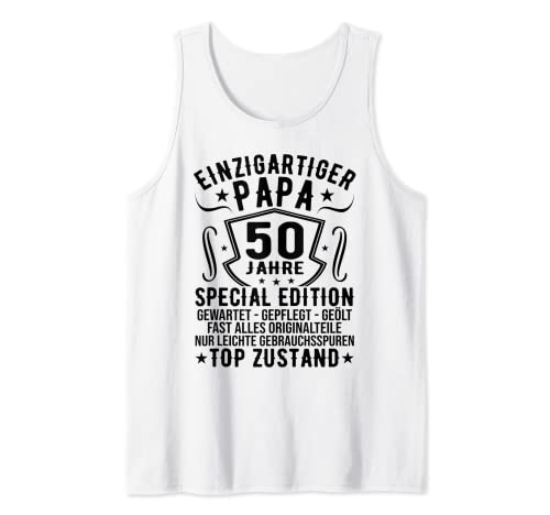 50 Geburtstag Mann 50er Papa 50 Jahre Vater Männer Tank Top von Papa 50. Geburtstag Mann 50. Geburtstag 50er