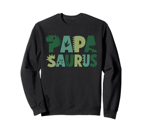 Papa Saurus Passende Familie Geburtstag Dinosaurier Männer Frauen Kinder Sweatshirt von Papa Dinosaur Birthday Boy And Girl Present Family