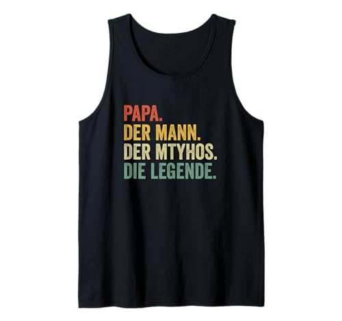 Herren Papa Mann Mythos Legende Vater Tank Top von Papa Geschenk Vatertag Geburtstag