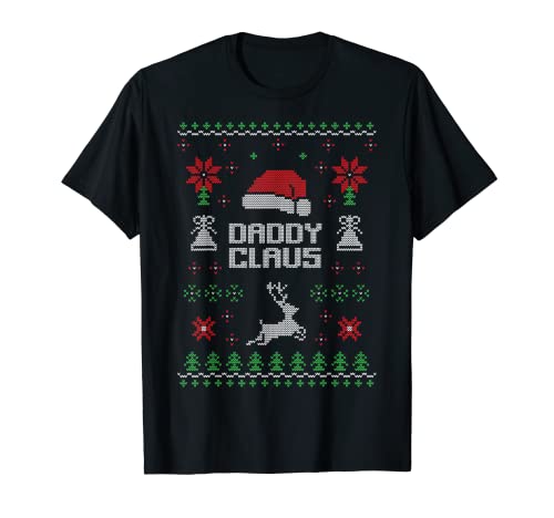 Herren Papa Weihnachten Daddy Santa Claus Ugly Christmas Sweater T-Shirt Herren Papa Weihnachten Daddy Santa Claus Ugly Christmas Sweater T-Shirt von Papa Geschenk Weihnachtsgeschenk Vater Daddy Claus