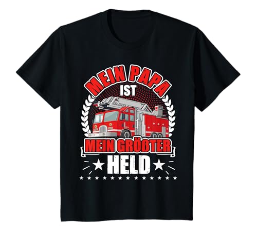 Kind Papa ist Mein Held Vater Geschenk Feuerwehr T-Shirt Kind Papa ist Mein Held Vater Geschenk Feuerwehr T-Shirt von Papa Held Feuerwehr Sohn Tochter Feuerwehrmann