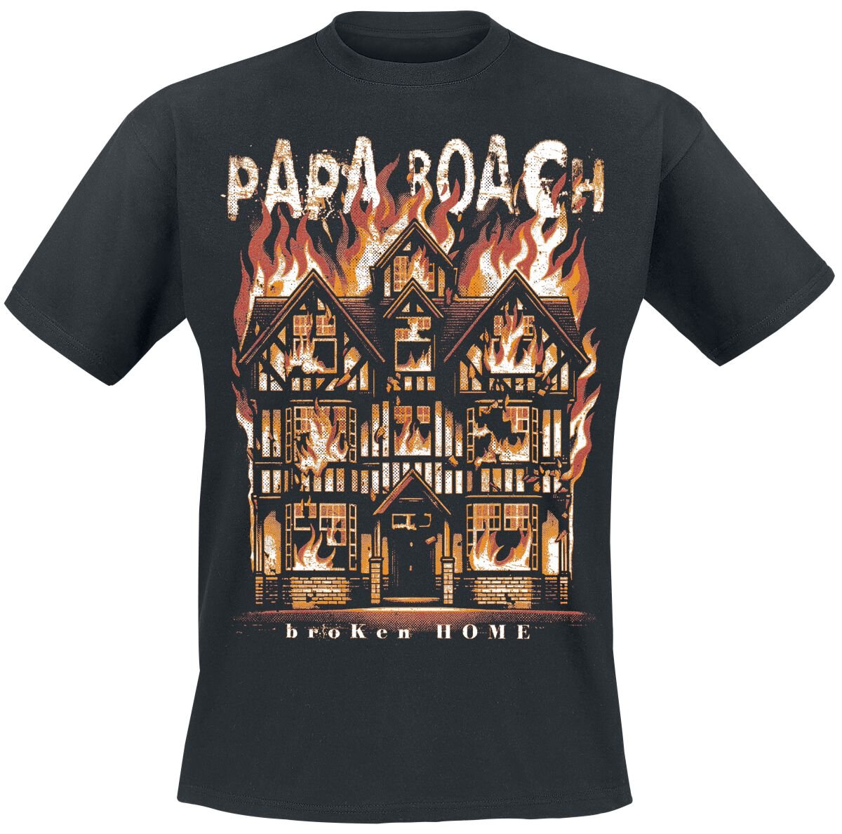 Papa Roach Broken home T-Shirt schwarz in XL Papa Roach Broken home T-Shirt schwarz in XL von Papa Roach