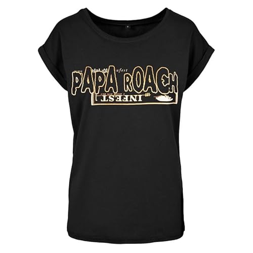 Papa Roach Horizontal Frauen T-Shirt schwarz M 100% Baumwolle Band-Merch, Bands von Papa Roach