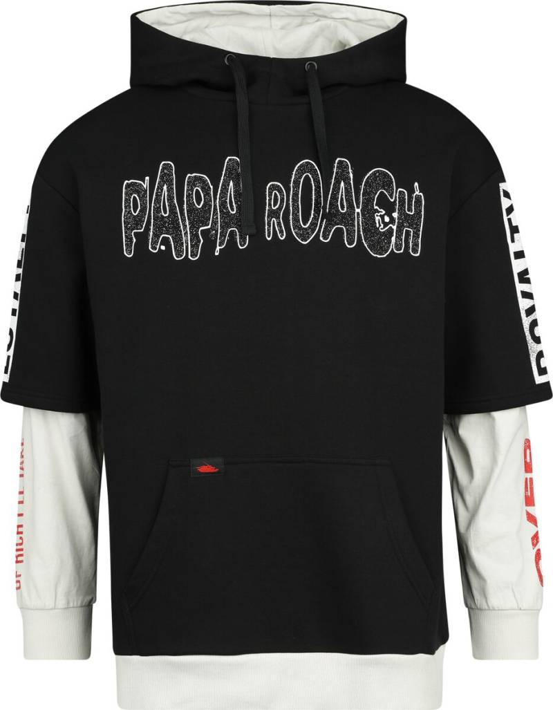 Papa Roach Kapuzenpullover - EMP Signature Collection - L - für Männer - Größe L - schwarz/grau  - EMP exklusives Merchandise! von Papa Roach