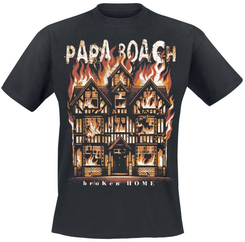 Papa Roach T-Shirt - Broken home - S bis XXL - für Männer - Größe XL - schwarz  - Lizenziertes Merchandise! Papa Roach T-Shirt - Broken home - S bis XXL - für Männer - Größe XL - schwarz  - Lizenziertes Merchandise! von Papa Roach