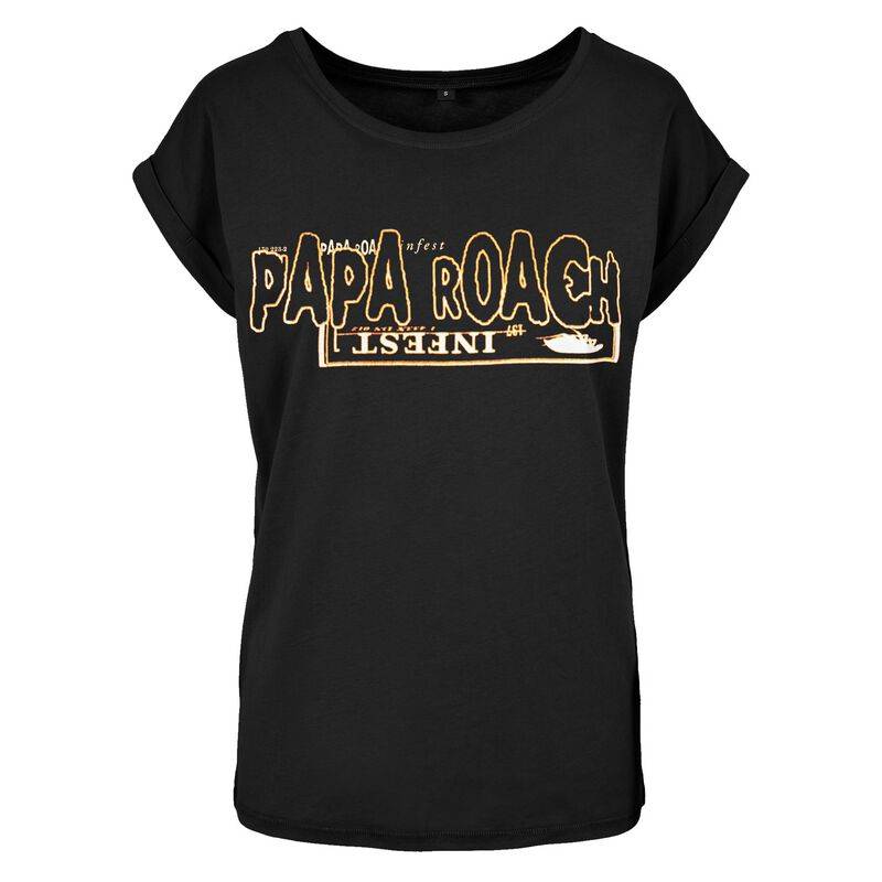 Papa Roach T-Shirt - Horizontal - L bis XL - für Damen - Größe L - schwarz  - EMP exklusives Merchandise! von Papa Roach
