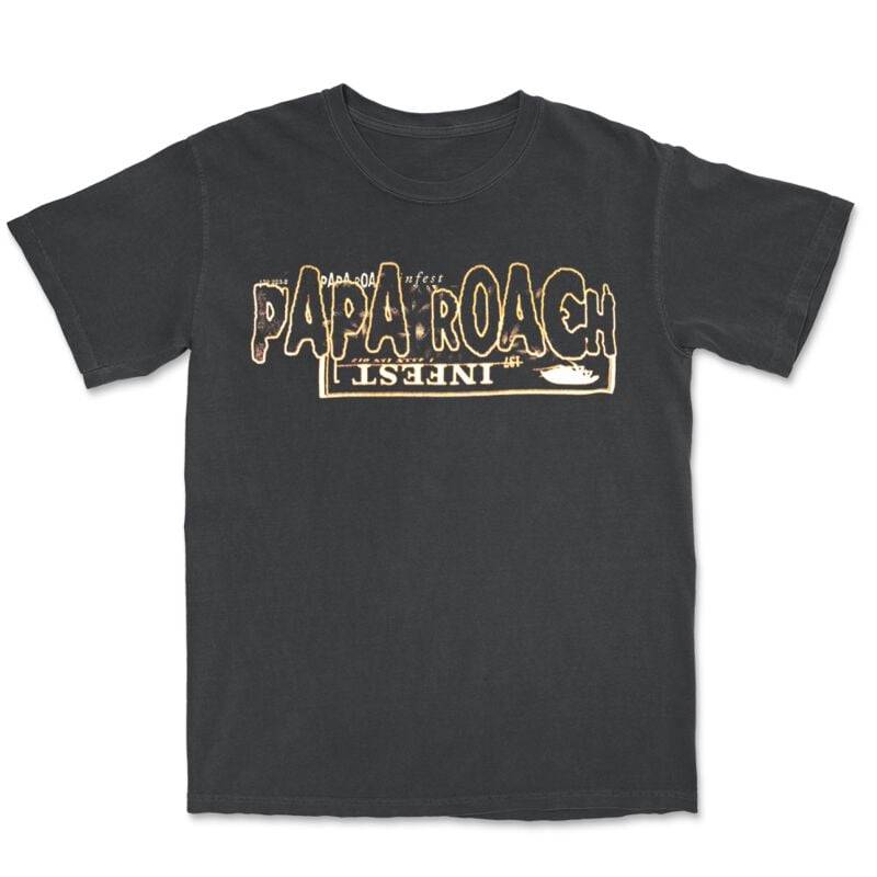 Papa Roach T-Shirt - Horizontal - S bis XXL - für Männer - Größe M - schwarz  - Lizenziertes Merchandise! von Papa Roach