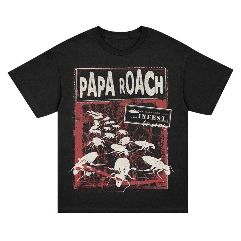 Papa Roach T-Shirt - Invasion - S bis XXL - für Männer - Größe M - schwarz  - Lizenziertes Merchandise! von Papa Roach