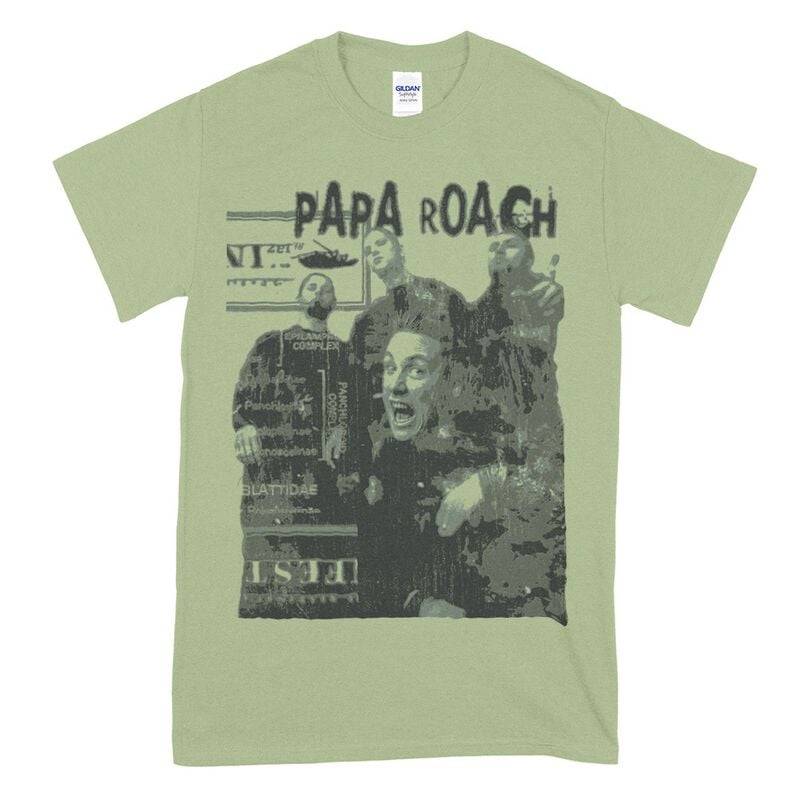 Papa Roach T-Shirt - Shout - S bis XXL - für Männer - Größe XXL - grün  - Lizenziertes Merchandise! von Papa Roach
