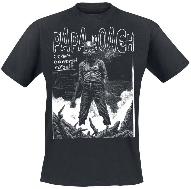 Papa Roach Thrown T-Shirt schwarz in XXL von Papa Roach