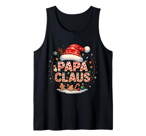 Papa Claus Weihnachtsbeleuchtung Pyjama Familie passend für Herren Tank Top Papa Claus Weihnachtsbeleuchtung Pyjama Familie passend für Herren Tank Top von Papa Santa Claus Hat Candy Cane Gingerbread