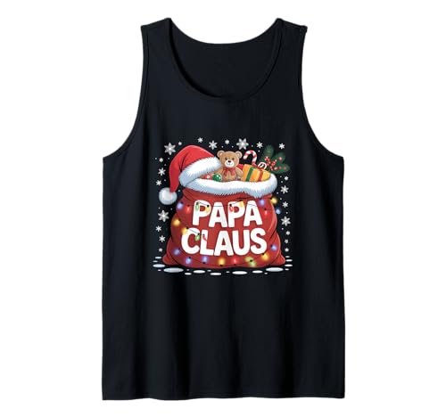 Papa Claus Santa's Magic Sack of Toys Christmas for Men Tank Top von Papa Santa Claus Xmas Lights Santa Hat