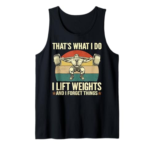 Herren Das mache ich - Lustiges Gewichtheben und vergiss Dinge Tank Top Herren Das mache ich - Lustiges Gewichtheben und vergiss Dinge Tank Top von Papa Tee