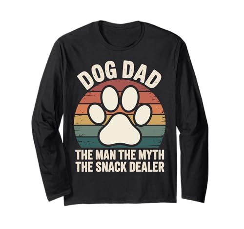 Dog Dad The Man The Myth The Snack Dealer Snackanbieter Langarmshirt Dog Dad The Man The Myth The Snack Dealer Snackanbieter Langarmshirt von Papa Vater Hundebesitzer Leckerlis Für Hunde