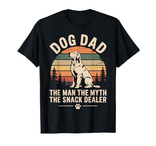 Dog Dad The Man The Myth The Snack Dealer Snackanbieter T-Shirt von Papa Vater Hundebesitzer Leckerlis Für Hunde
