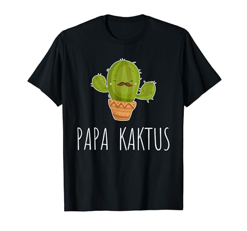 Papa Kaktus Tshirt für Männer mit Bart T-Shirt von Papa Vater Opa Kaktus Bart Tshirt