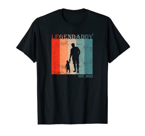 Herren Herren Cooles Retro Legendaddy est, 2022 Motiv T-Shirt von Papa Vater Opa Vatertag Geschenkideen